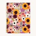 Rainbow Garden Softcover Spiral Notebook
