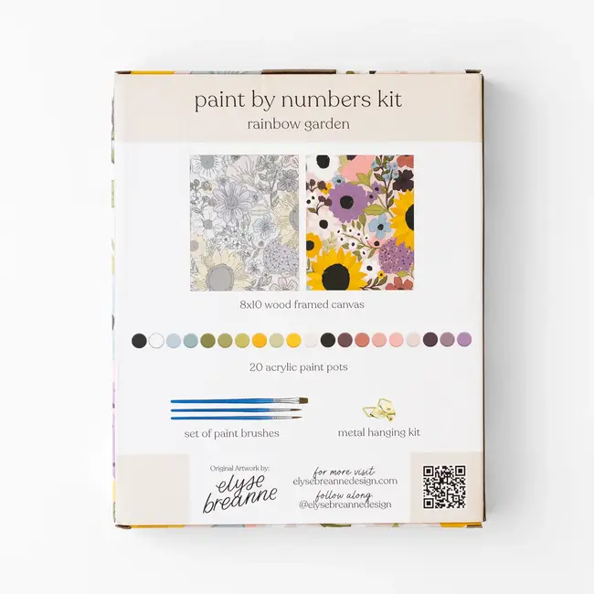 Elyse Breanne Design Paint by Number Kit - Rainbow Garden
