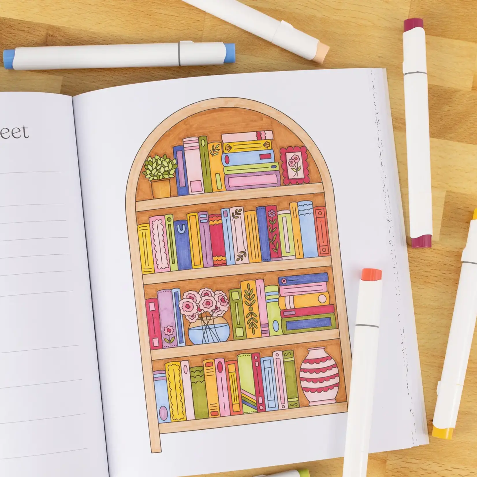 All Booked Up Coloring Book