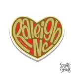 Sprouted Scribbles Raleigh Heart Sticker