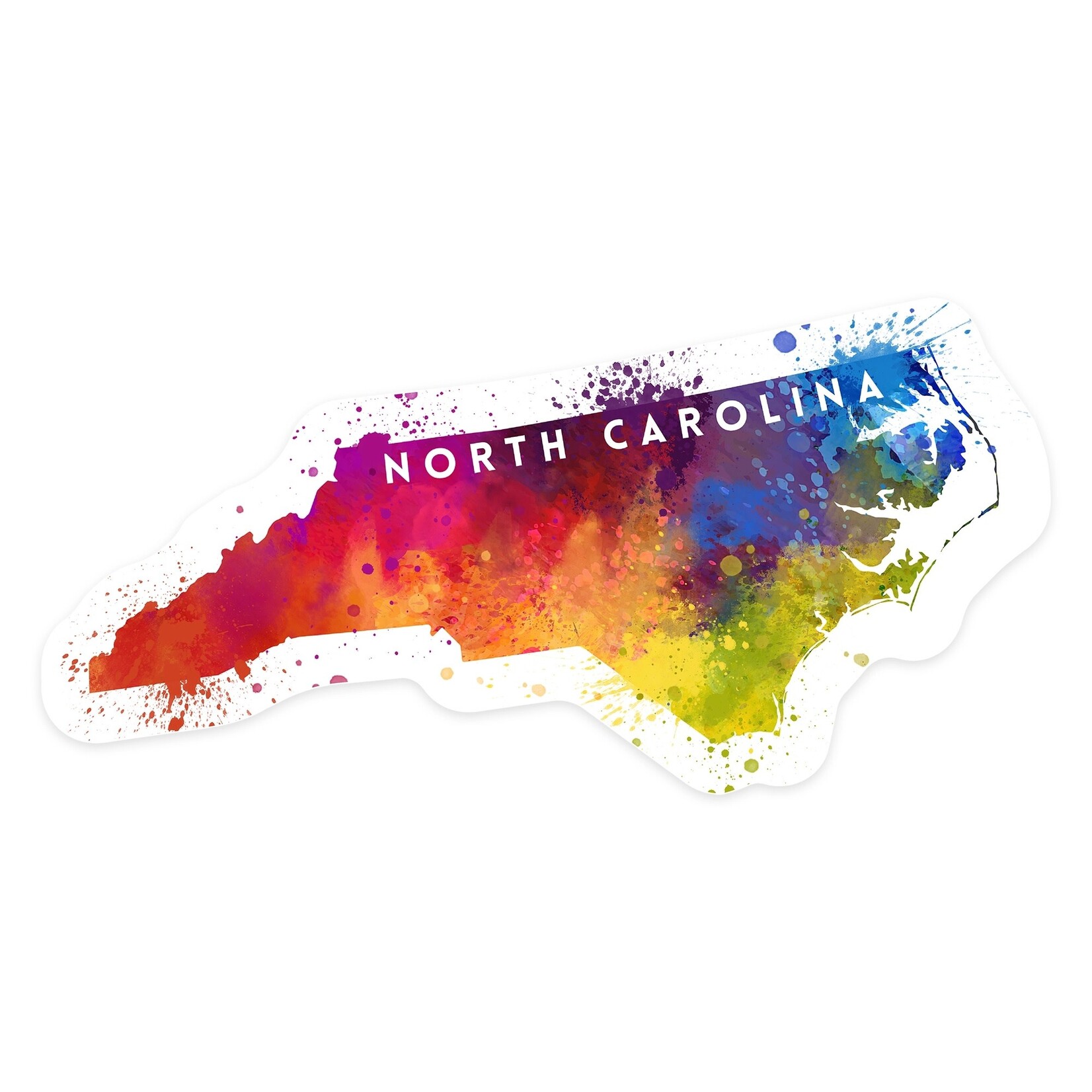 North Carolina Abstract Sticker