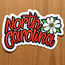 Sprouted Scribbles Sticker - NC Dogwood