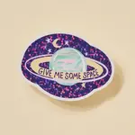 Give Me Some Space Glitter Sticker