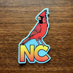 Sprouted Scribbles NC Cardinal Sticker