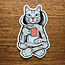 Sprouted Scribbles Coffee Cat Sticker