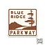 Sprouted Scribbles Blue Ridge Parkway Sign Sticker