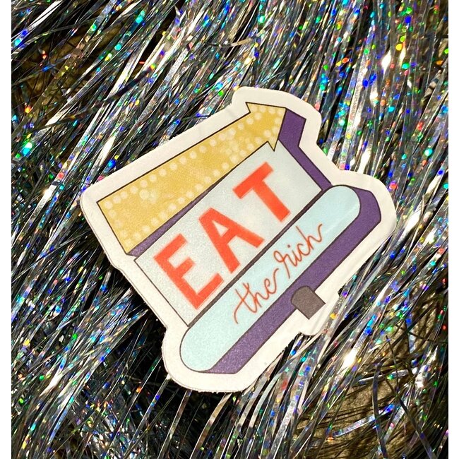 Mutually Assured Construction Eat the Rich Sticker