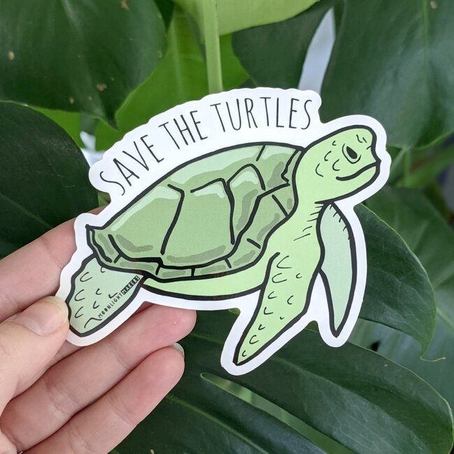 Moonlight Makers Save the Turtles Sticker