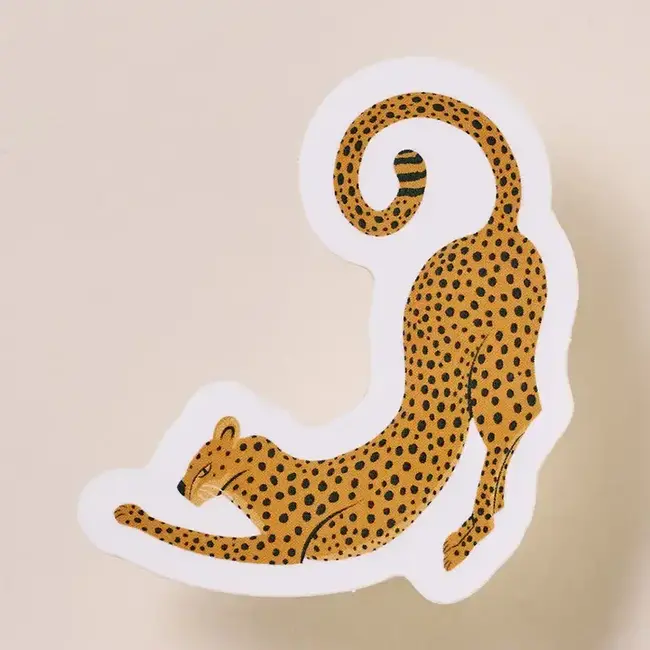 One & Only Paper Stretching Cheetah Sticker