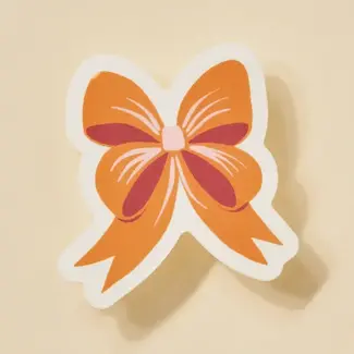 One & Only Paper Red Bow Sticker