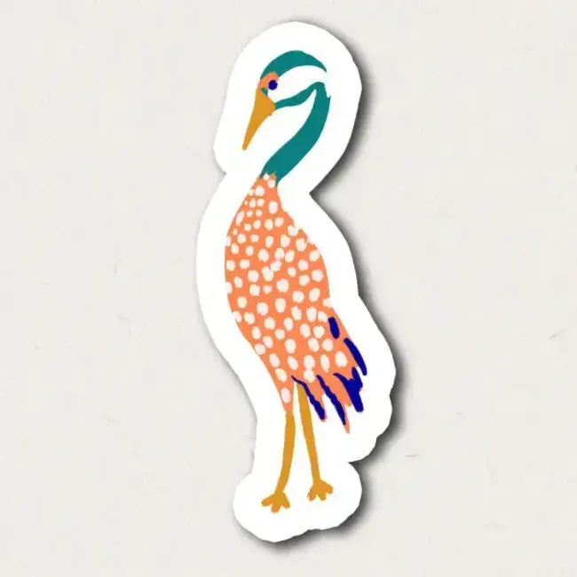 One & Only Paper Egret Sticker