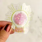 Disco Vision Crystal Ball Sticker