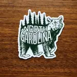 Sprouted Scribbles NC Bear Green Sticker