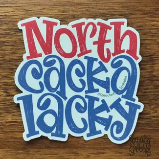 Sprouted Scribbles North Cackalacky Sticker Sprouted Scribbles North Cackalacky Sticker