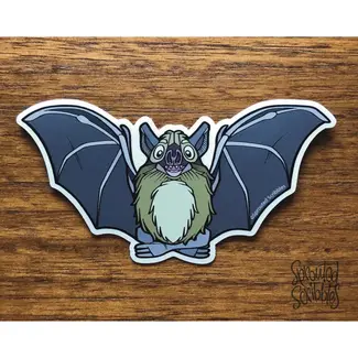 Sprouted Scribbles Happy Bat Sticker Sprouted Scribbles Happy Bat Sticker
