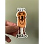 Ruff Sketch Designs Stay Golden Sticker