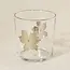 One & Only Paper Silver Flower 12.5 oz Glass Tumbler
