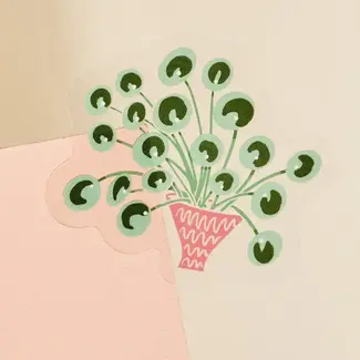 One & Only Paper Pilea Houseplant Sticker