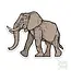 Sprouted Scribbles Elephant Sticker