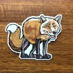 Sprouted Scribbles Cute Fox Sticker