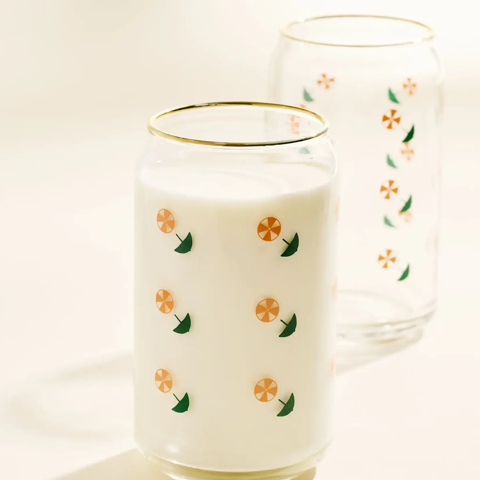 Soda Can Glass 16oz - Umbrella Drink