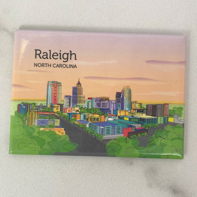 yellowDog : creative DECO Magnet - Raleigh Skyline