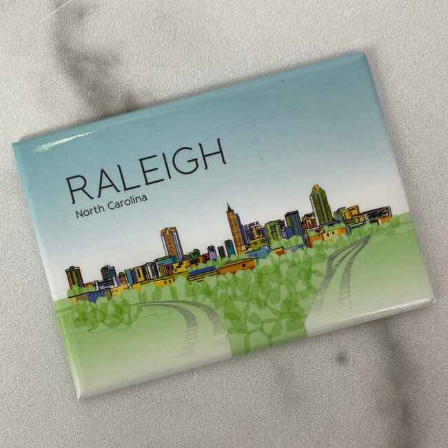 yellowDog : creative DECO Magnet - Raleigh Skyline Original