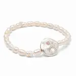 Pearl Affirmation Bracelet - Love Silver