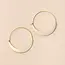 Refined Earrings Crescent Hoop - Gold