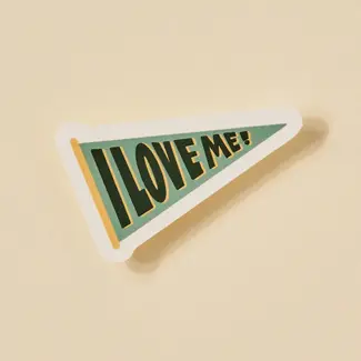 One & Only Paper I Love Me Banner Sticker