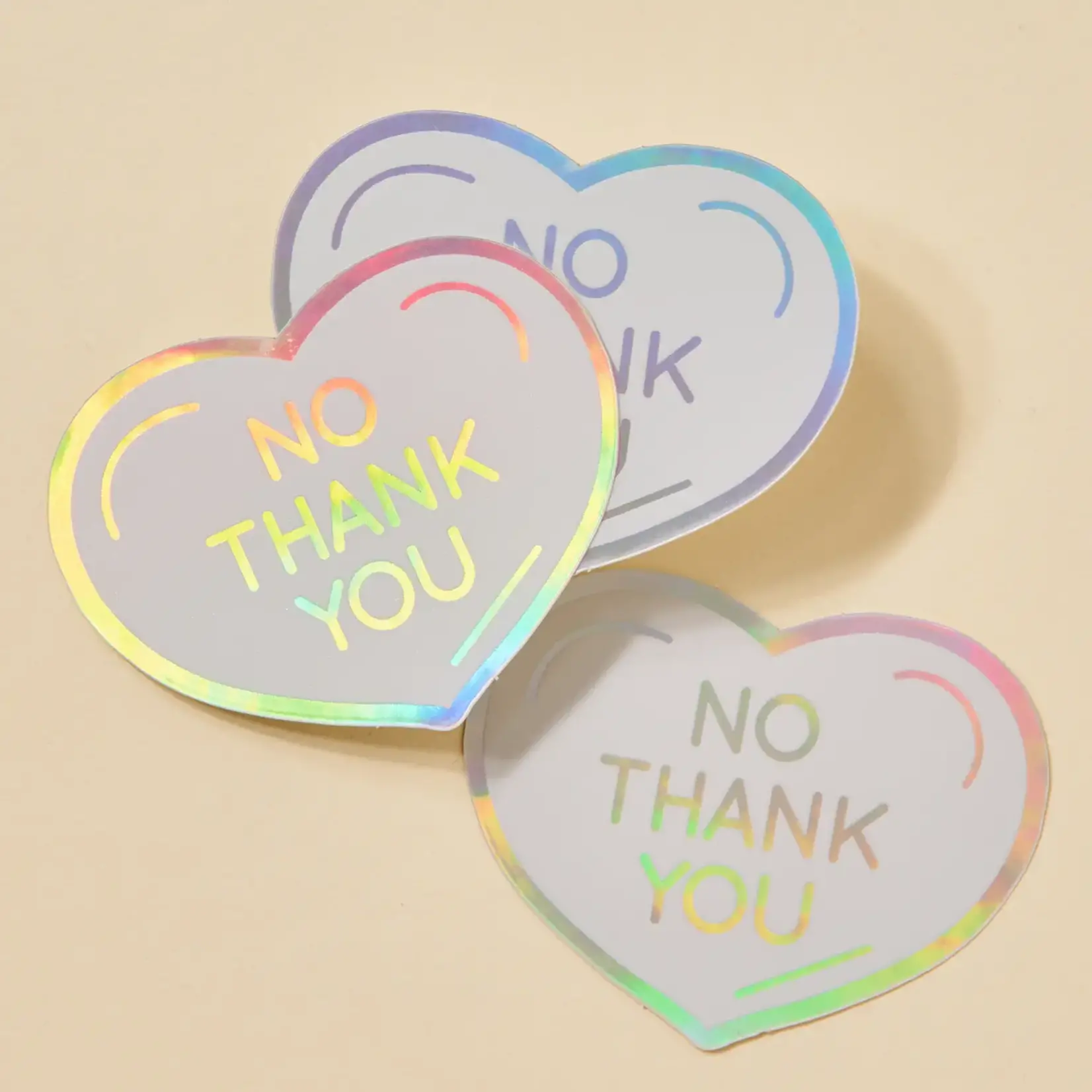 No Thank You Sticker