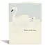 Baby Swan Cream Card