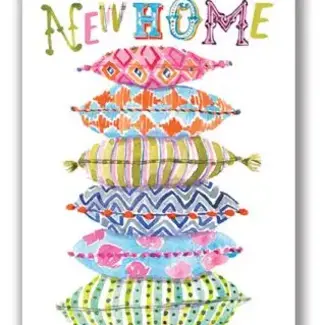 New Home Patterned Cushion Card