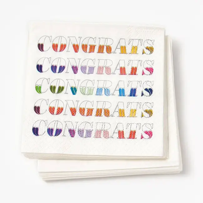 Colorful Congrats Party Napkins