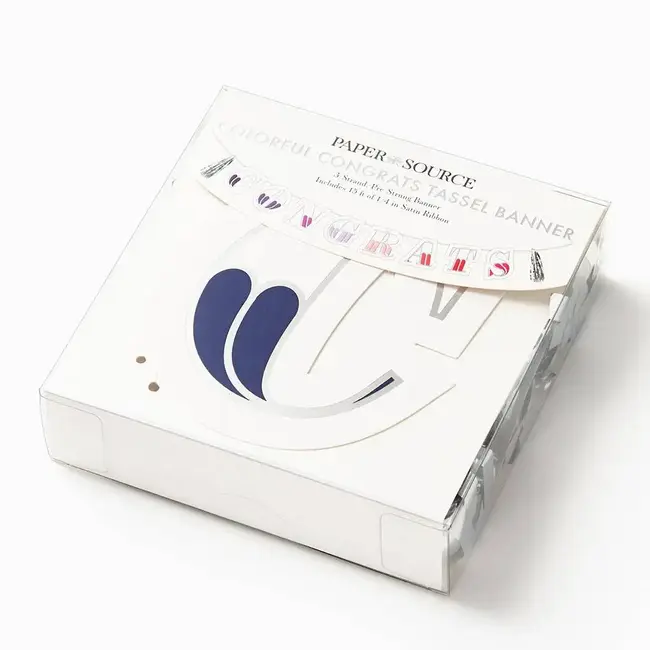 Colorful Congrats Tassel Party Banner