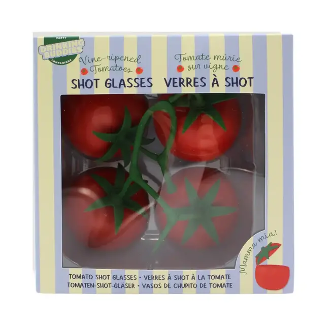 Tomato Vine Ripened Shot Glasses - 4pk