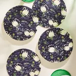 Reusable Coaster Set (4) -  Swan Pond