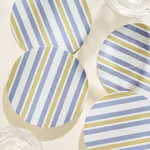 Reusable Coaster Set (4) -  Squiggle Stripes