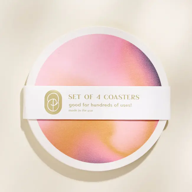 One & Only Paper Reusable Coaster Set (4) -  Planetary Gradient