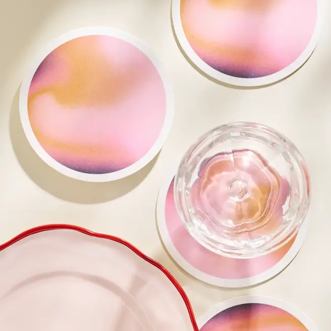 One & Only Paper Reusable Coaster Set (4) -  Planetary Gradient