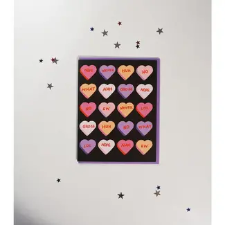 Candy Hearts Card