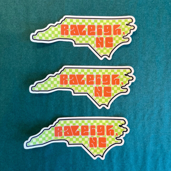 Savannah Bridges NC Raleigh Check Sticker - Medium