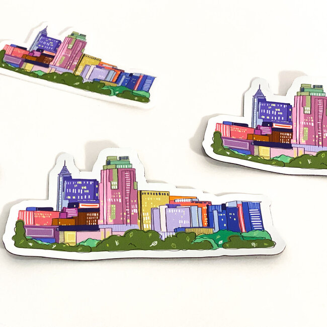 Cori Dymond Designs Raleigh Skyline Sticker