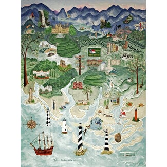Heritage Puzzles All Things North Carolina Puzzle 550 piece