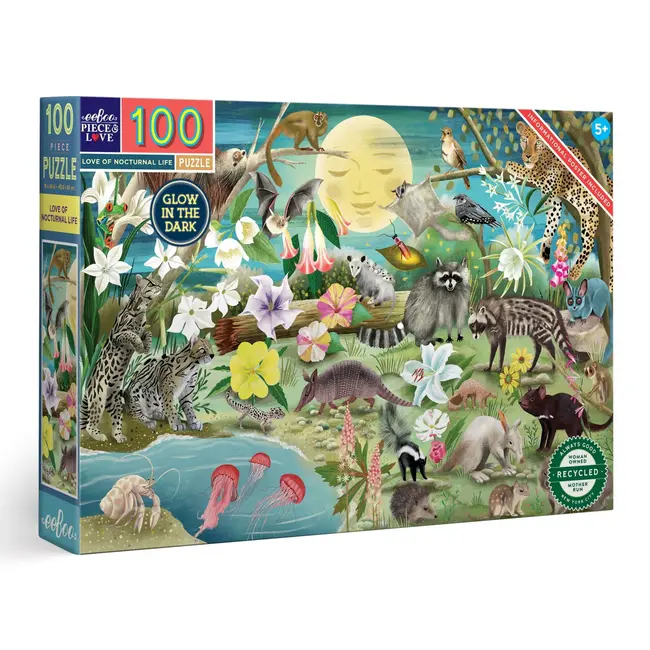 eeboo Puzzle - Love of Nocturnal Life 100 piece