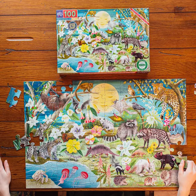 eeboo Puzzle - Love of Nocturnal Life 100 piece