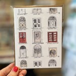 Here and There Paintings Doors of NC State Greeting Card