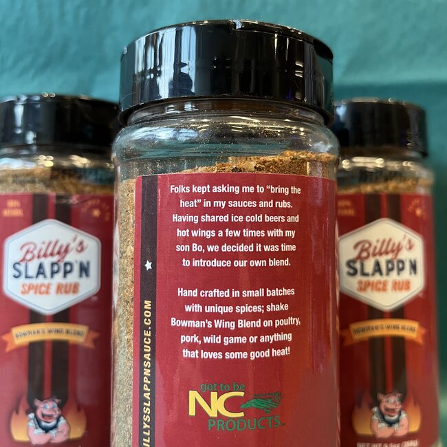 Billy's SLAPP'N Sauce Bowman's SLAPP'N Wing Spice Rub