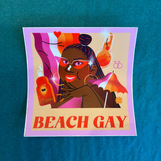 Raleigh Pride Beach Gay Sticker