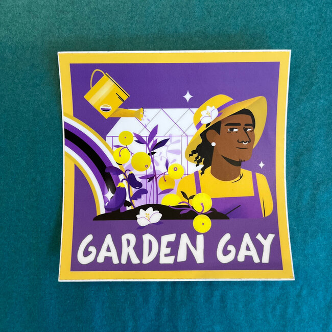 Raleigh Pride Plant Gay Sticker